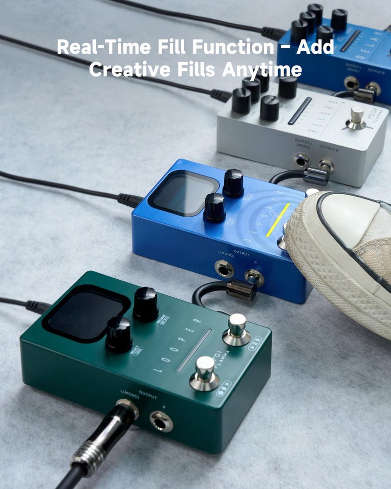 FLAMMA FF02 Drum Machine Guitar Pedal - 121 Drum Grooves, 11 Music Genres, Tap Tempo, Adjustable Rhythms, Stereo I/O for Live & Studio Use - Image 3